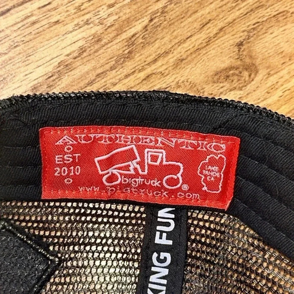 Bigtruck authentic est 2010 lake tahoe black mesh snapback cap hat 58cm - Picture 5 of 9